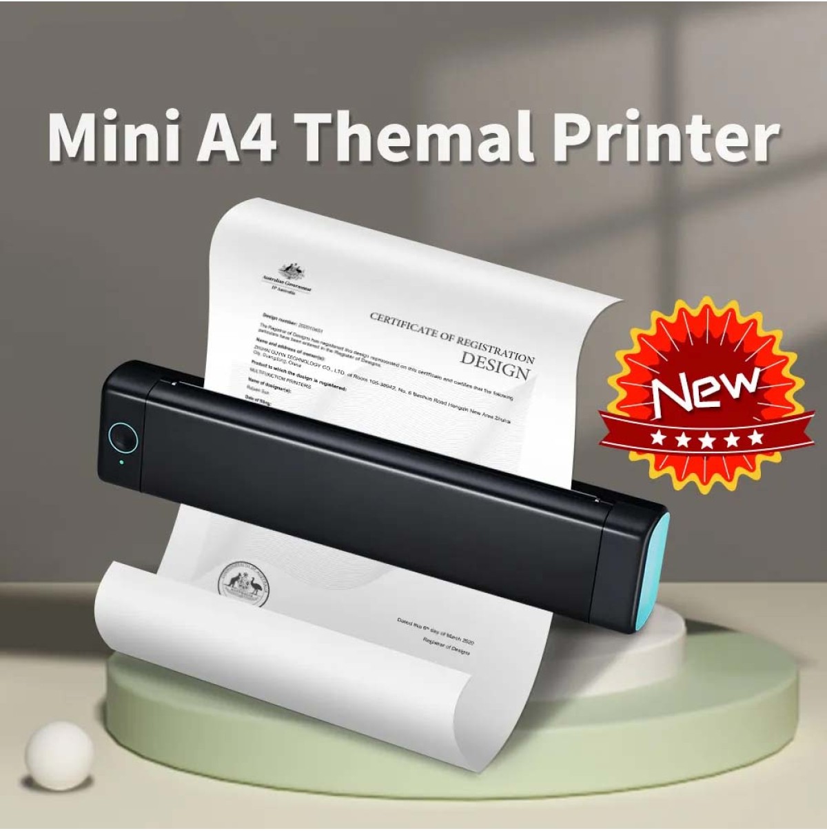 M08F A4 Portable Thermal Printer