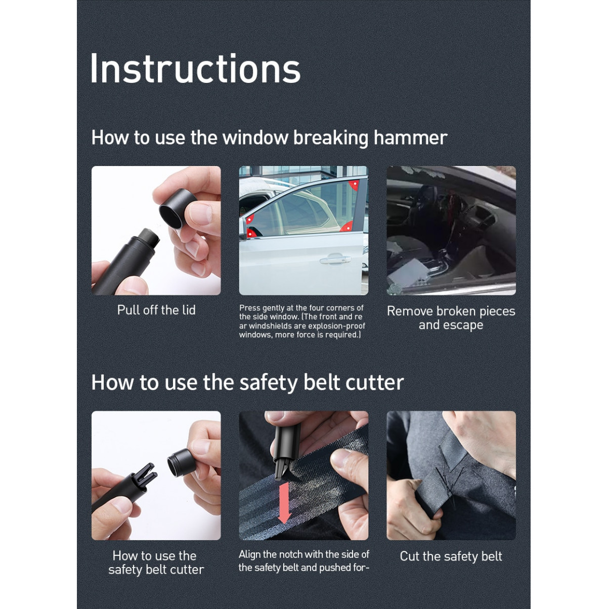 ADF Car Safety Hammer